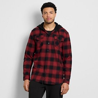 Big & Tall Hurley Bobby Hooded Button-Up Shirt