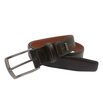 Men's IZOD Comfort Stretch Genuine Leather Belt