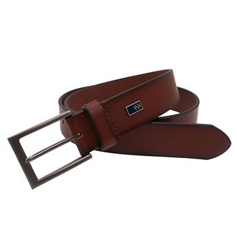 Men's IZOD Genuine Leather Cut Edge Belt for Dress & Casual Wear