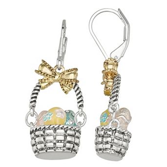 Napier Hoppy Easter Basket Drop Earrings