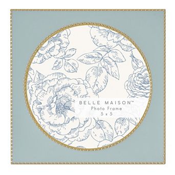 Belle Maison Enamel Round 5" x 5" Photo Frame Table Decor