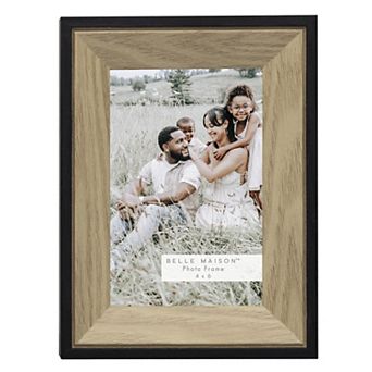 Belle Maison Two Tone Brown & Black Photo Frame Table Decor