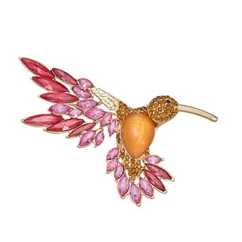Napier Gold-Tone Hummingbird Pin