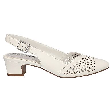 Easy Street Sofie Women's Slingback Block Heel Pumps