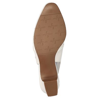 Easy Street Sofie Women's Slingback Block Heel Pumps