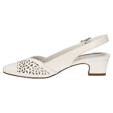 Easy Street Sofie Women's Slingback Block Heel Pumps