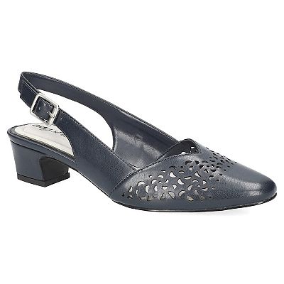 Easy Street Sapphire Slingback Pumps for Women - Padded  Easy Street Closed Toe with a SlingBack in Black display picture 1