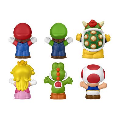Fisher-Price Little People Mario 6-Pack Action Figure Set