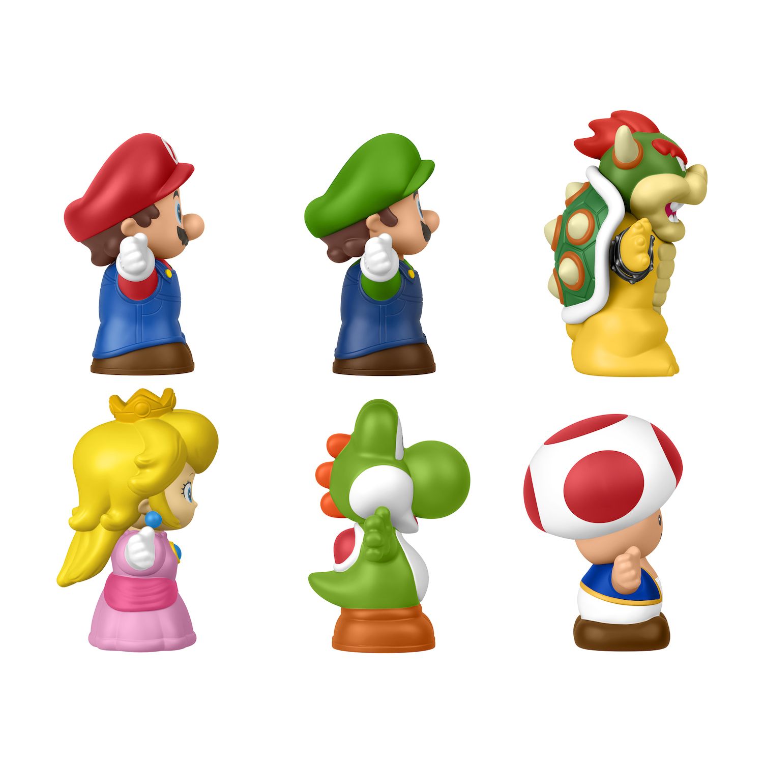Детские фигурки Fisher-Price Little People Mario 6-Pack Action Figure Set — фото 6