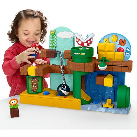 Детские фигурки Fisher-Price Little People My Mario Adventure Musical Playset with 2 Figures