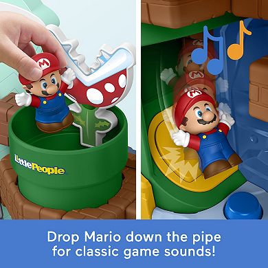 Fisher-Price Little People My Mario Adventure Musical Playset with 2 Figures