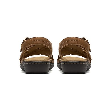 Clarks® Laurieann Mae Women's Flat Leather Sandals