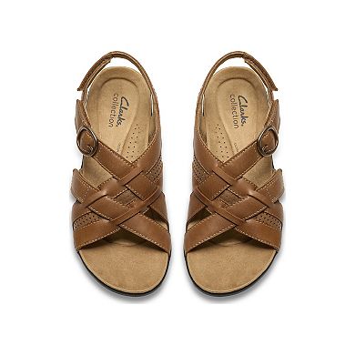 Clarks® Laurieann Mae Women's Flat Leather Sandals