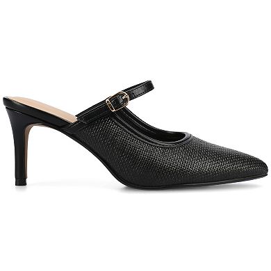 Journee Tiffee Pointed Toe Women's Slip-On Heels