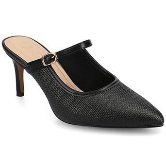 Journee Tiffee Pointed Toe Women's Slip-On Heels