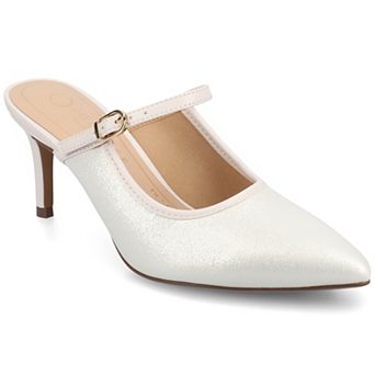 Journee Tiffee Pointed Toe Women's Slip-On Heels