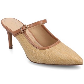 Journee Tiffee Pointed Toe Women's Slip-On Heels