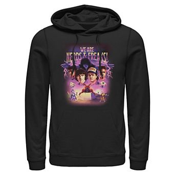 Men's Stranger Things We Are Nerds & Freaks Graphic Hoodie