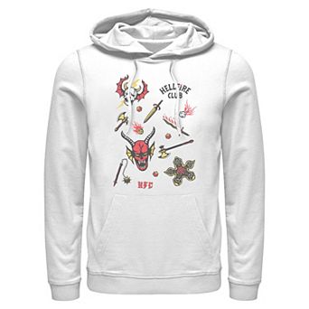 Men's Stranger Things Hellfire Club Icons Graphic Hoodie