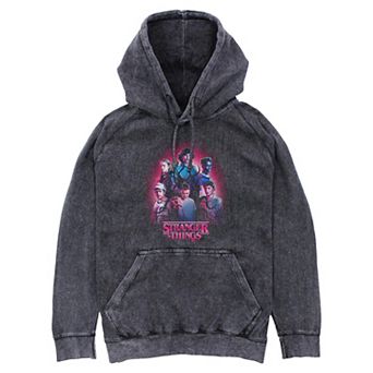 Men's Stranger Things Glowing Portrait Graphic Hoodie