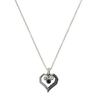 Disney's Nightmare Before Christmas Heart Crystal Pendant Necklace