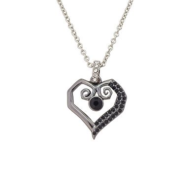 Disney's Nightmare Before Christmas Heart Crystal Pendant Necklace