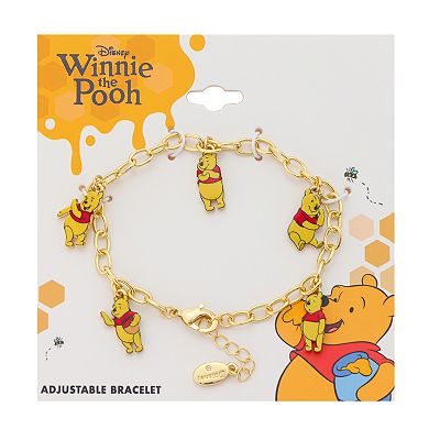 Disney's Winnie The Pooh Gold-Tone Charm Bracelet