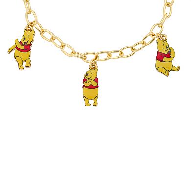 Disney's Winnie The Pooh Gold-Tone Charm Bracelet