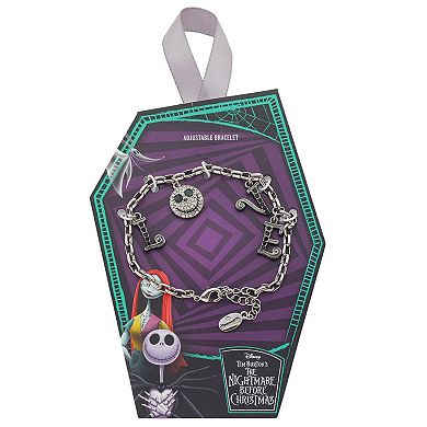 Disney's Nightmare Before Christmas Heart Crystal Love Charm Bracelet