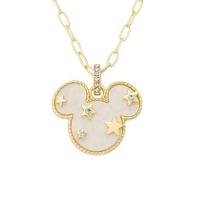 Disney's Minnie Mouse Gold-Tone Pendant Necklace & Earring Set
