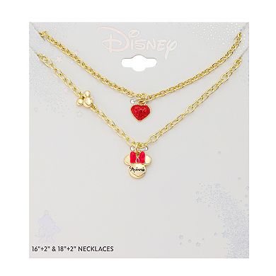Disney's Minnie Mouse 2-Piece Pendant Set