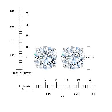 Brilliant Love 14k Gold 4 Carat T.W. Lab Grown Diamond Stud Earrings