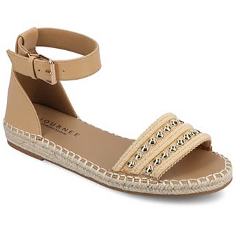 Journee Women's Tristeen Ankle Strap Wedge Espadrille Sandals