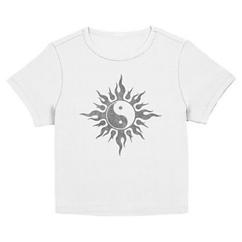 Juniors' SO® Yin Yang Sun Graphic Tee