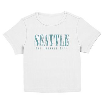 Juniors' SO® Seattle The Emerald City Short Sleeve Graphic Tee