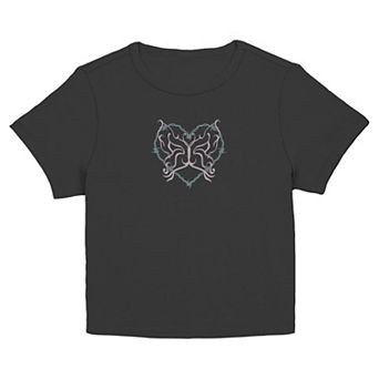 Juniors' SO® Barbed Wire Butterfly Graphic Tee