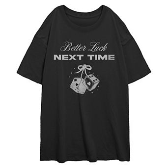 Juniors' Better Luck Next Time Graphic Tee