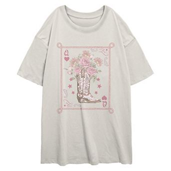 Juniors' Queen Of Hearts Graphic Tee