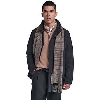 Men's Dockers® Wool Blend Walking Coat with Scarf