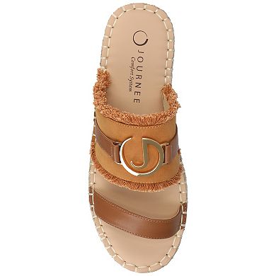 Journee Keelee Women's Slip-On Espadrille Sandals With Woven Detail