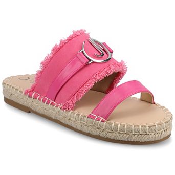 Journee Keelee Women's Slip-On Espadrille Sandals With Woven Detail
