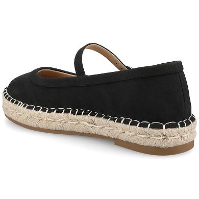 Journee Kenzie Round Toe Espadrille Women's Mary Janes