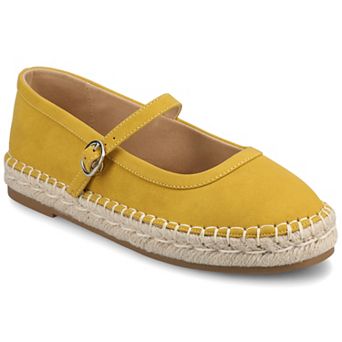 Journee Kenzie Round Toe Espadrille Women's Mary Janes