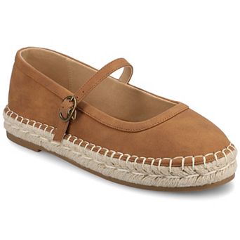 Journee Kenzie Round Toe Espadrille Women's Mary Janes