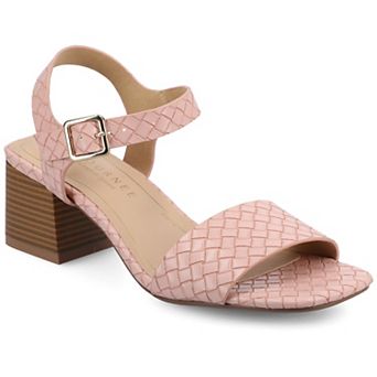 Journee Shaina Ankle Strap Women's Block Heel Sandals