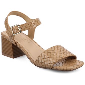 Journee Shaina Ankle Strap Women's Block Heel Sandals