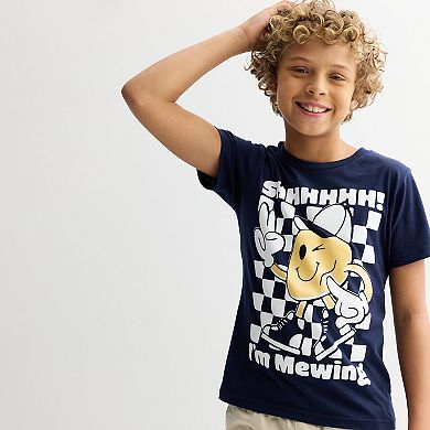 Boys 6-20 Shhh I'm Mewing Graphic Tee