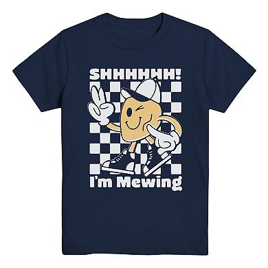 Boys 6-20 Shhh I'm Mewing Graphic Tee