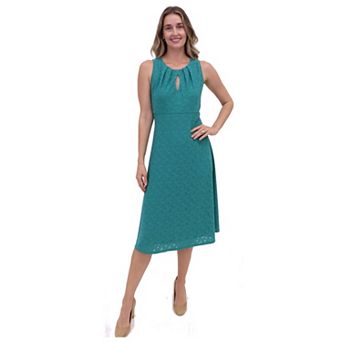 Petite London Times Keyhole Midi Dress