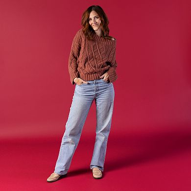 Journee Women's Brooks Round Toe Block Heel Penny Loafer